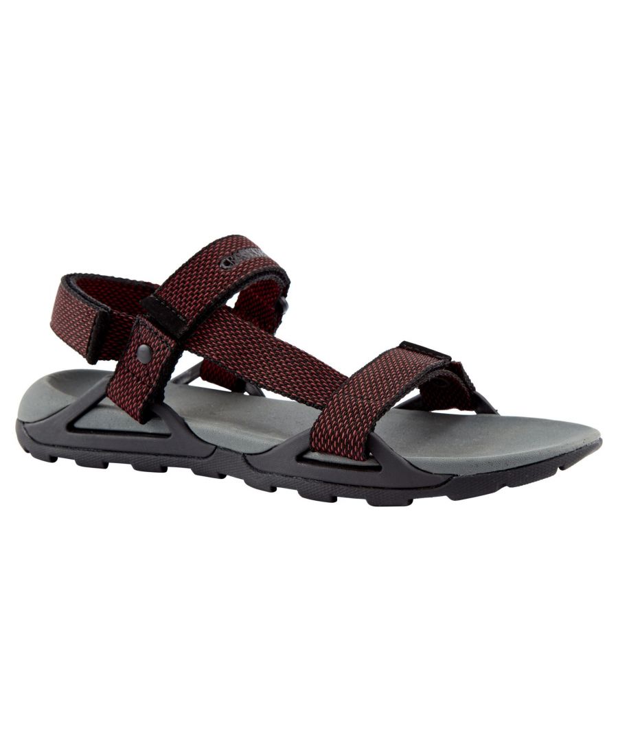 Craghoppers Mens Locke Sandals (Dark Grey/Pompeian Red) - Size UK 10