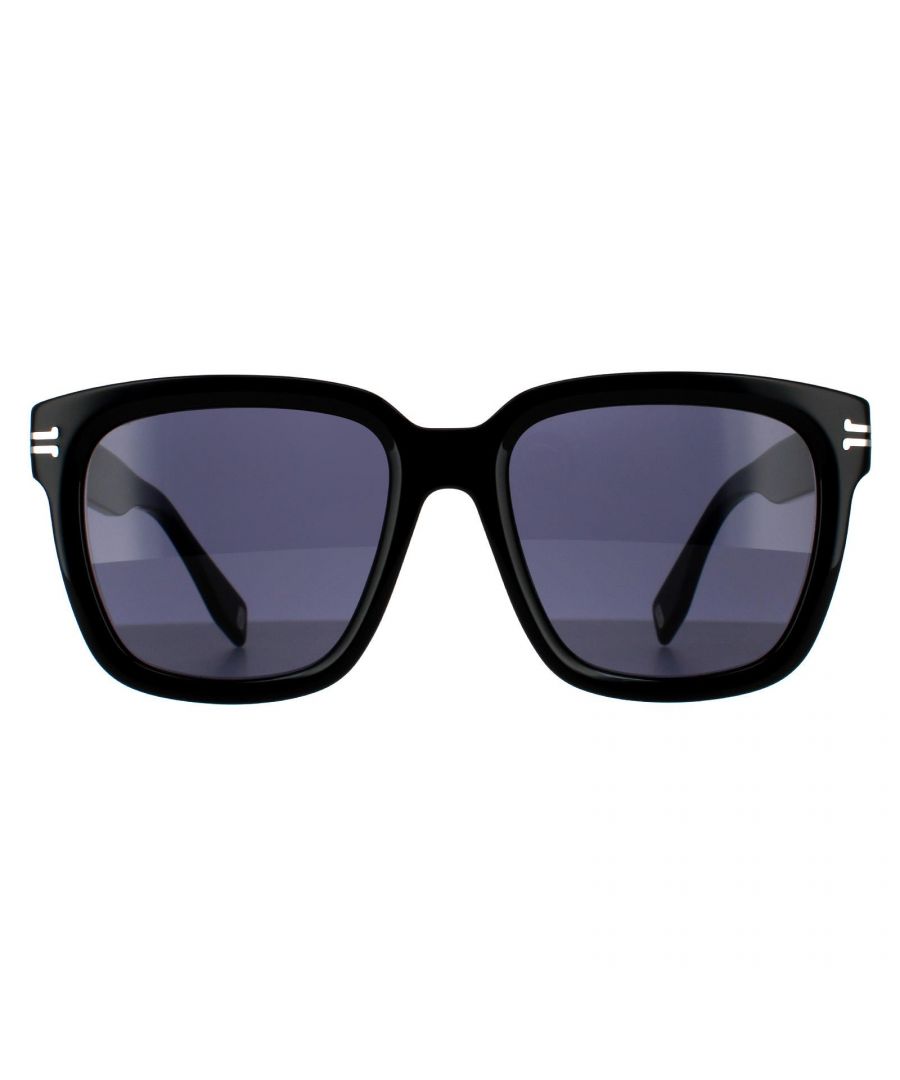 Marc Jacobs Square Womens Black Grey 90041091 Marc Jacobs are a stylish square style crafted from lightweight acetate. The Marc Jacobs logo features on the inside of the temples for authenticity.