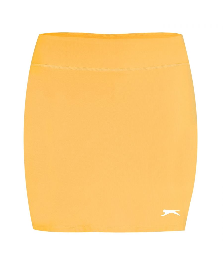 Conquer the court with the lightweight skort. Crafted with CoolPass technology, this piece helps to draw sweat away from the body to keep you cooler and fresher for longer. Designed with an elasticated waistband, flat lock seams and built in mesh shorts, this skort ensures a comfortable feel as well as offering you more confidence as you wear. 81% Polyester, 19% Elastane. Machine washable. Our model Jamilla is 5'8 and wears a size 8