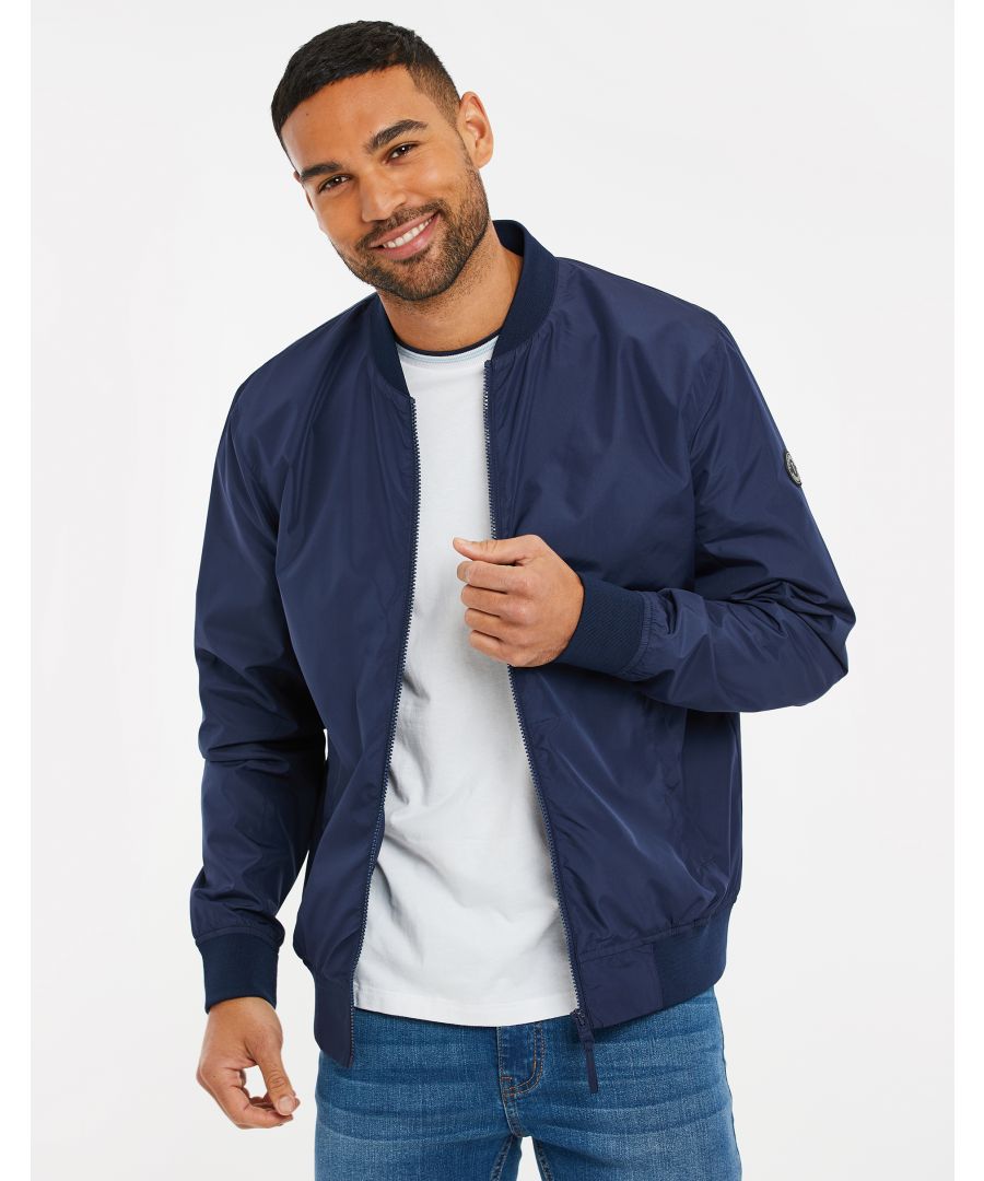 This zipped bomber jacket from Threadbare comes with two front pockets with snap fastenings. This style features Threadbare branding to arm and is finished with ribbed collar, hem and cuffs. Other colours and styles available.