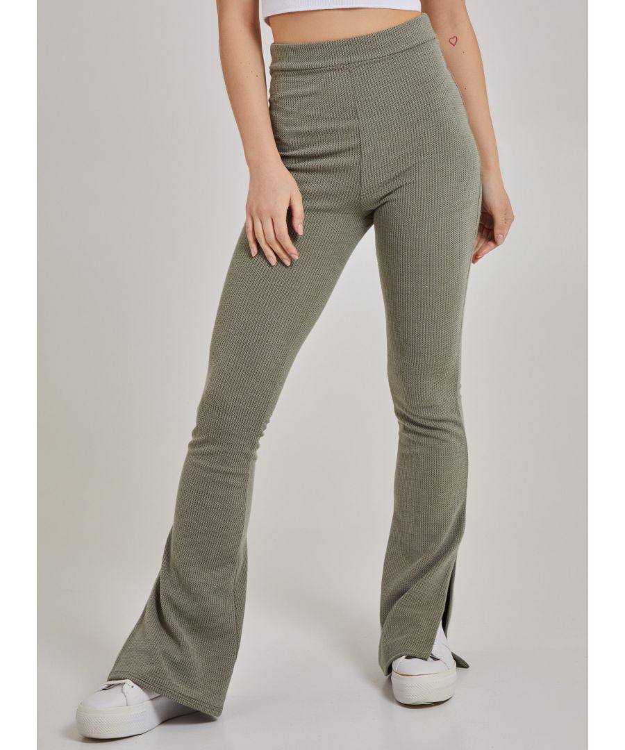 Image for Side Split Knit Trousers