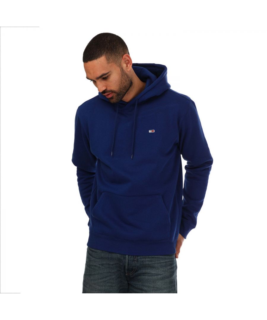 Tommy Hilfiger Mens Hoody in Blue Cotton - Size Medium