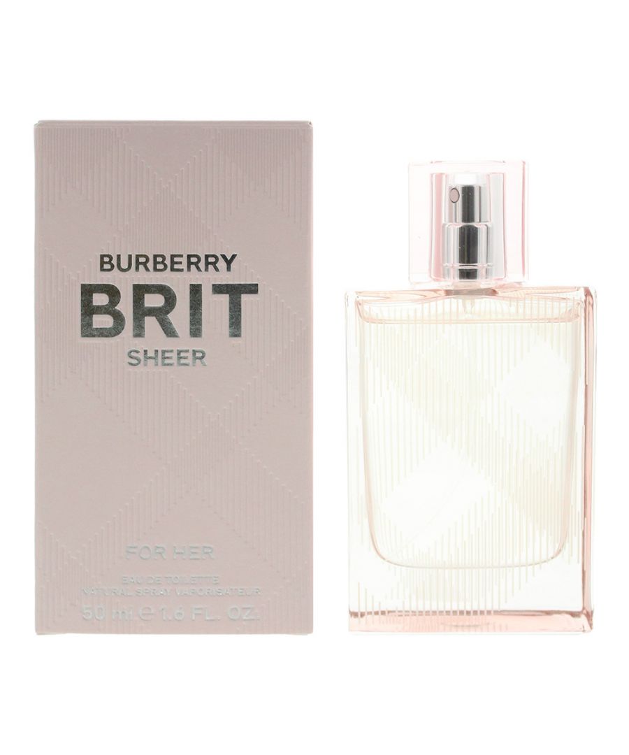 Burberry Brit Sheer (2015) by Burberry is a floral fruity fragrance for women. Top notes: lychee, yuzu, pineapple leaf and mandarin orange. Middle notes: pink peony, peach blossom and pear. Base notes: white musk and white woods. Burberry Brit Sheer (2015) was launched in 2015.