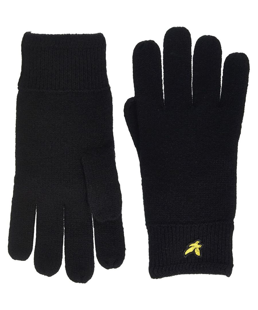 Image for Lyle & Scott Mens Racked Rib Super Soft Winter Gloves
