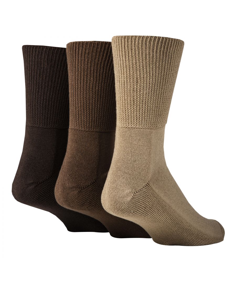 Image for Extra Wide Bamboo Socks for Diabetics by IOMI | 3 Pack | 4 Colours