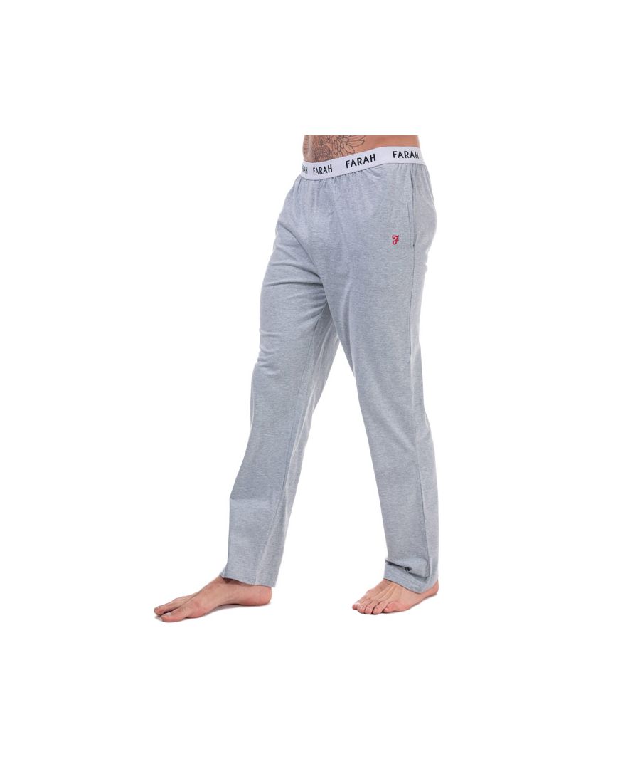 Men's Farah Gresham Lounge Pants in Grey Marl