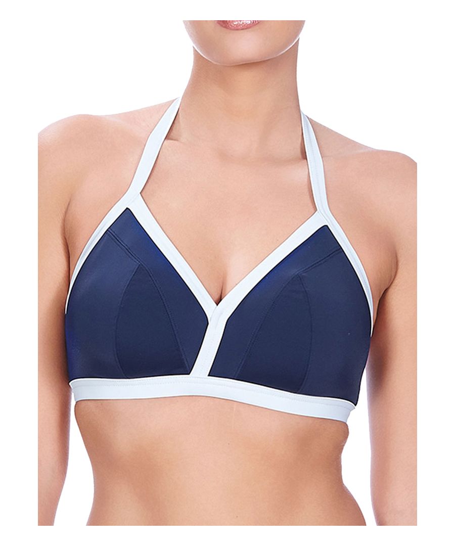 Image for In The Navy Triangle Bikini Top