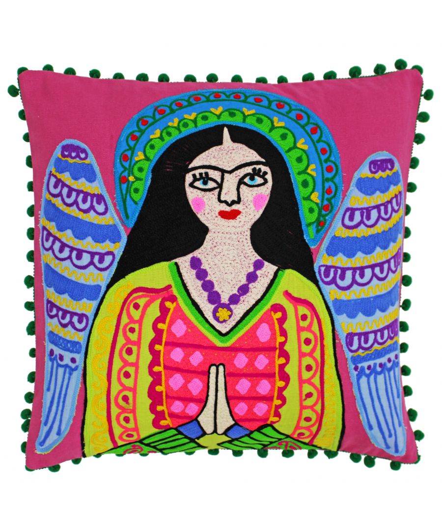 Riva Home Frieda Angel 45X45 Poly Cushion Mul - Multicolour Cotton Size One