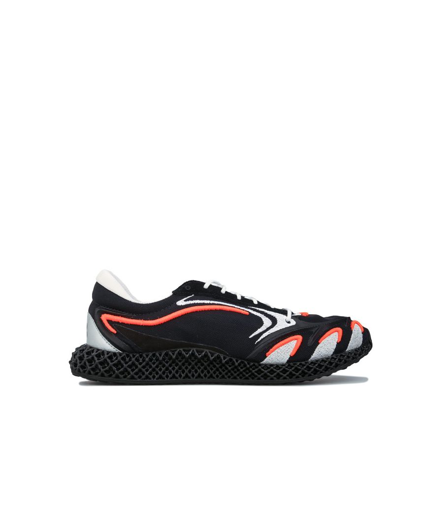 Y-3 Mens Runner 4D Trainers in Black Leather - Size 6