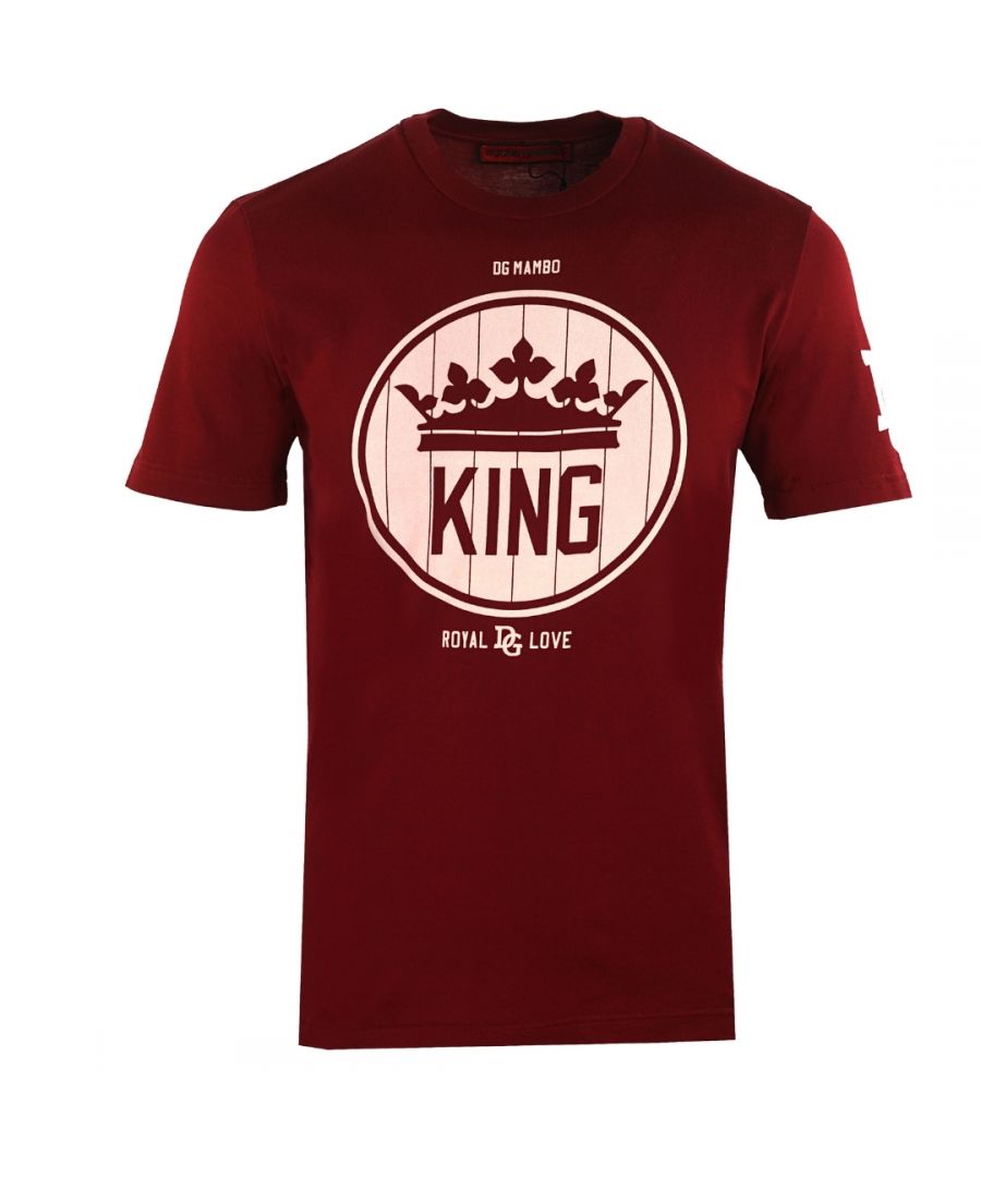 Image for Dolce & Gabbana King Amore Red T-Shirt