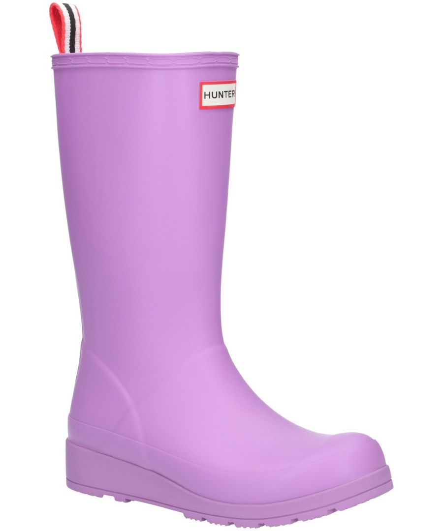 purple hunter wellies