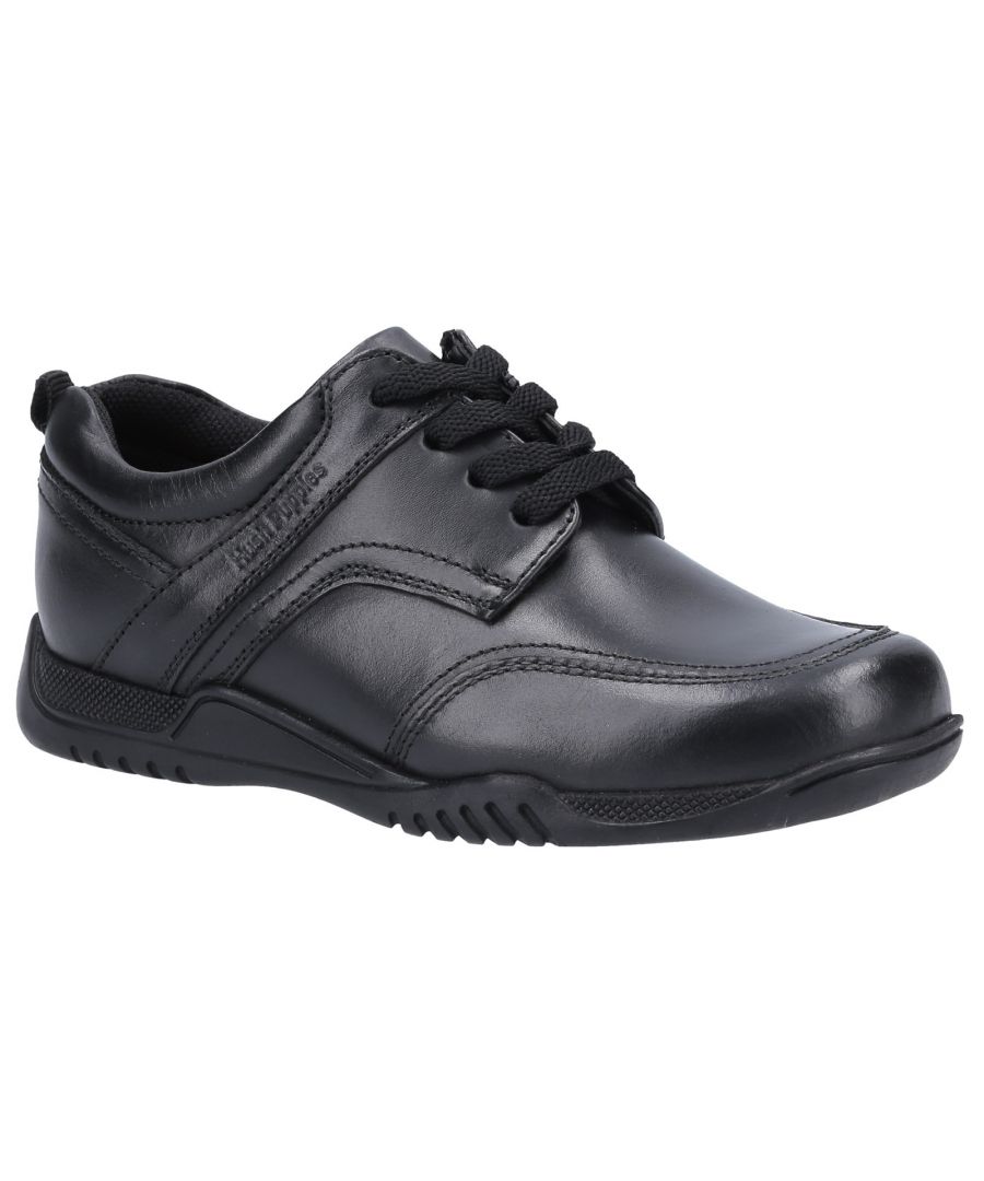 Harvey is a single fit smooth leather lace up boys school shoe, with reinforced panels on the toe and heel for additional support.  Lightweight midsole with a memory foam footbed providing all day comfort.Leather Upper. \nMemory Foam Insole. \nMicro-Fresh Lining.