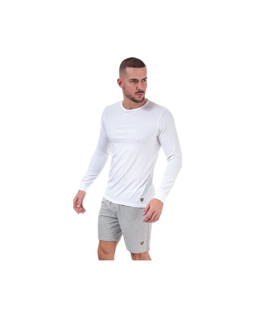 Lyle & Scott Mens And Hugo T-Shirts Shorts Set in White Grey Cotton - Size M