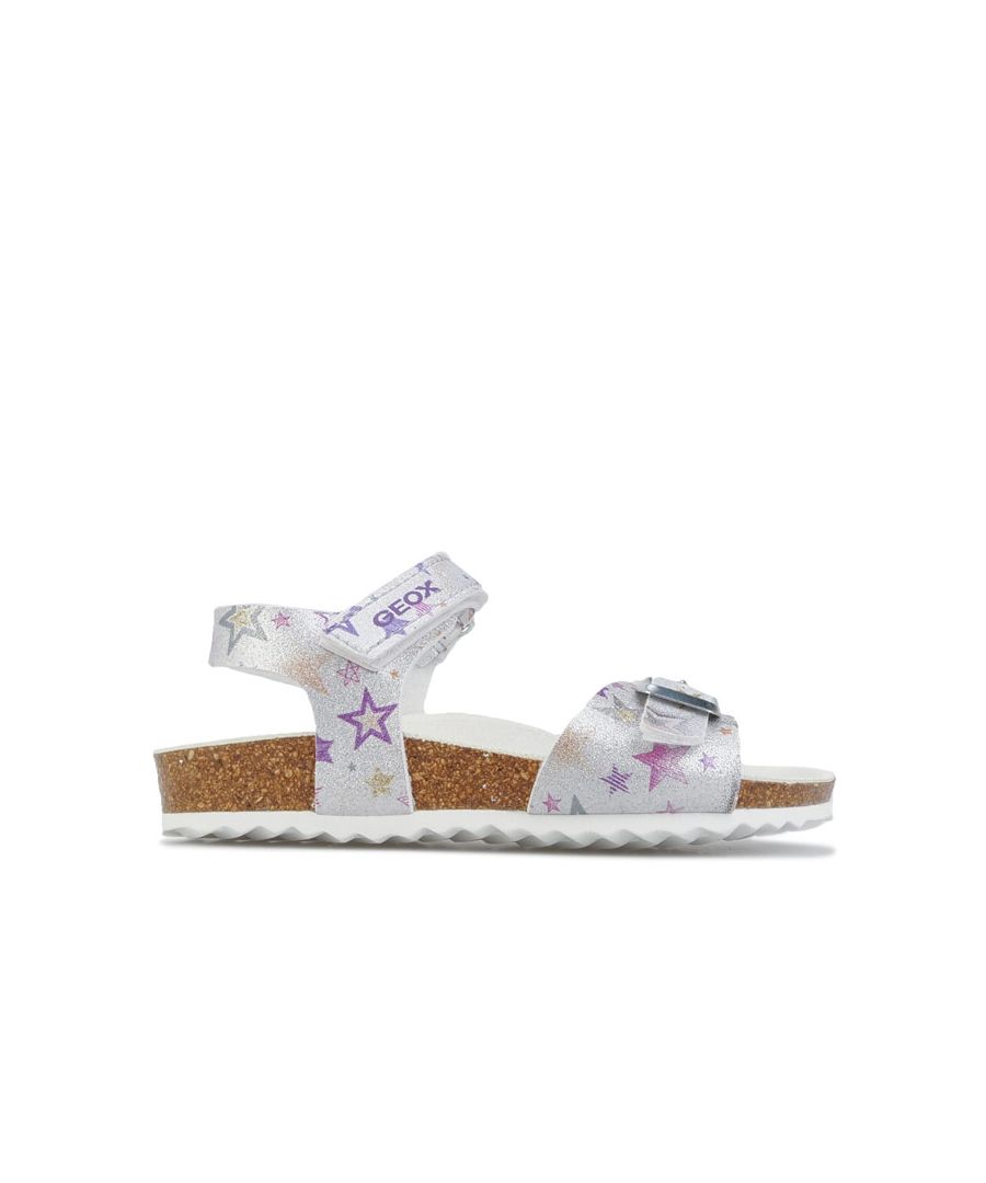 Image for Girl's Geox Infant Adriel Sandals in Silver