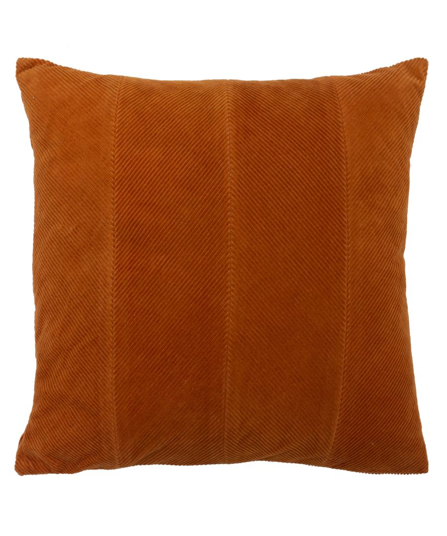 Do you love corduroy and its versatile and robust characteristics? Why not add this diverse geometric cushion to your décor, which features contrasting directional corduroy fabric panels to make a textural geometric pattern on the cushion front. The soft colour palette allows the cushions to speak for themselves - alongside the textured surface, to stand out against any interior.