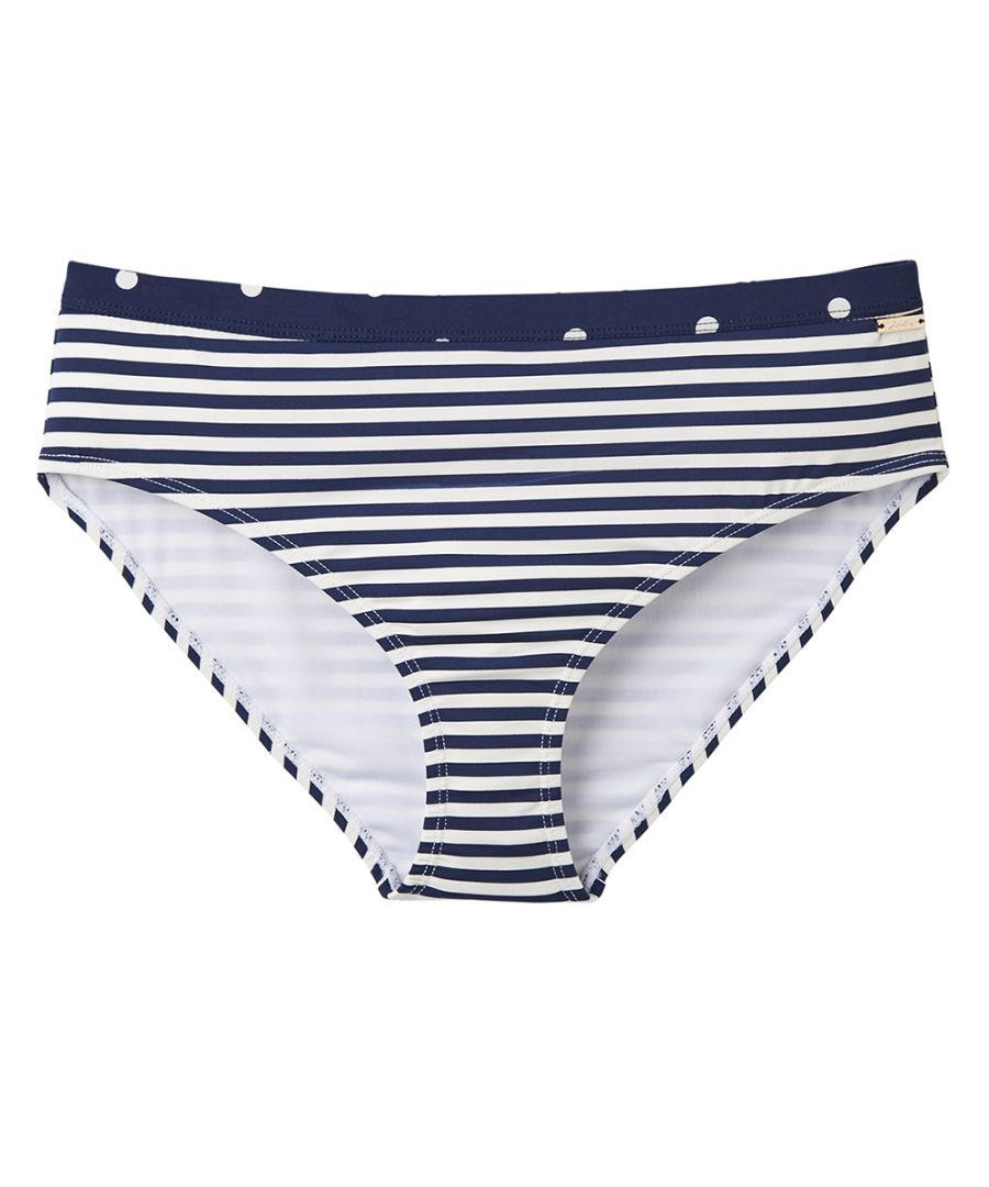 Joules Womens Kendra Contouring Support Fit Swimming Pants - Navy Polyamide - Size UK 8 (Women's)