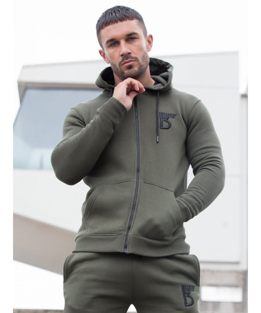 Bound By Honour Scale Tracksuit Hood are ideal for casual everyday wear or in the gym. Crafted from cotton and polyester. The tracksuit hood has been detailed with a signature design and a BBH embroidery on chest. Matching tracksuit bottoms available.