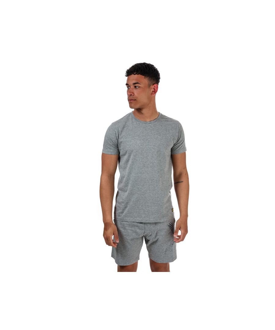 Image for Men's Lyle And Scott Kirk Loungewear T-Shirt & Short Set in Grey Marl