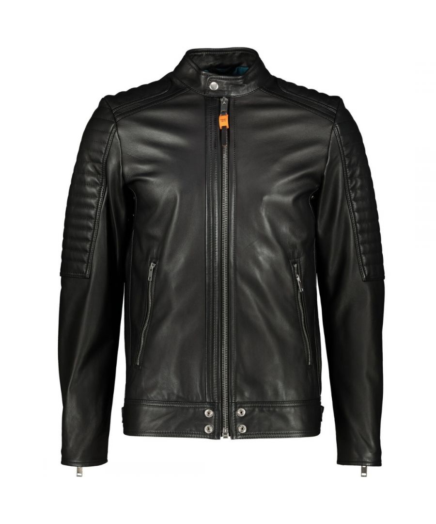 Image for Diesel L-Shiro Biker Black Leather Jacket