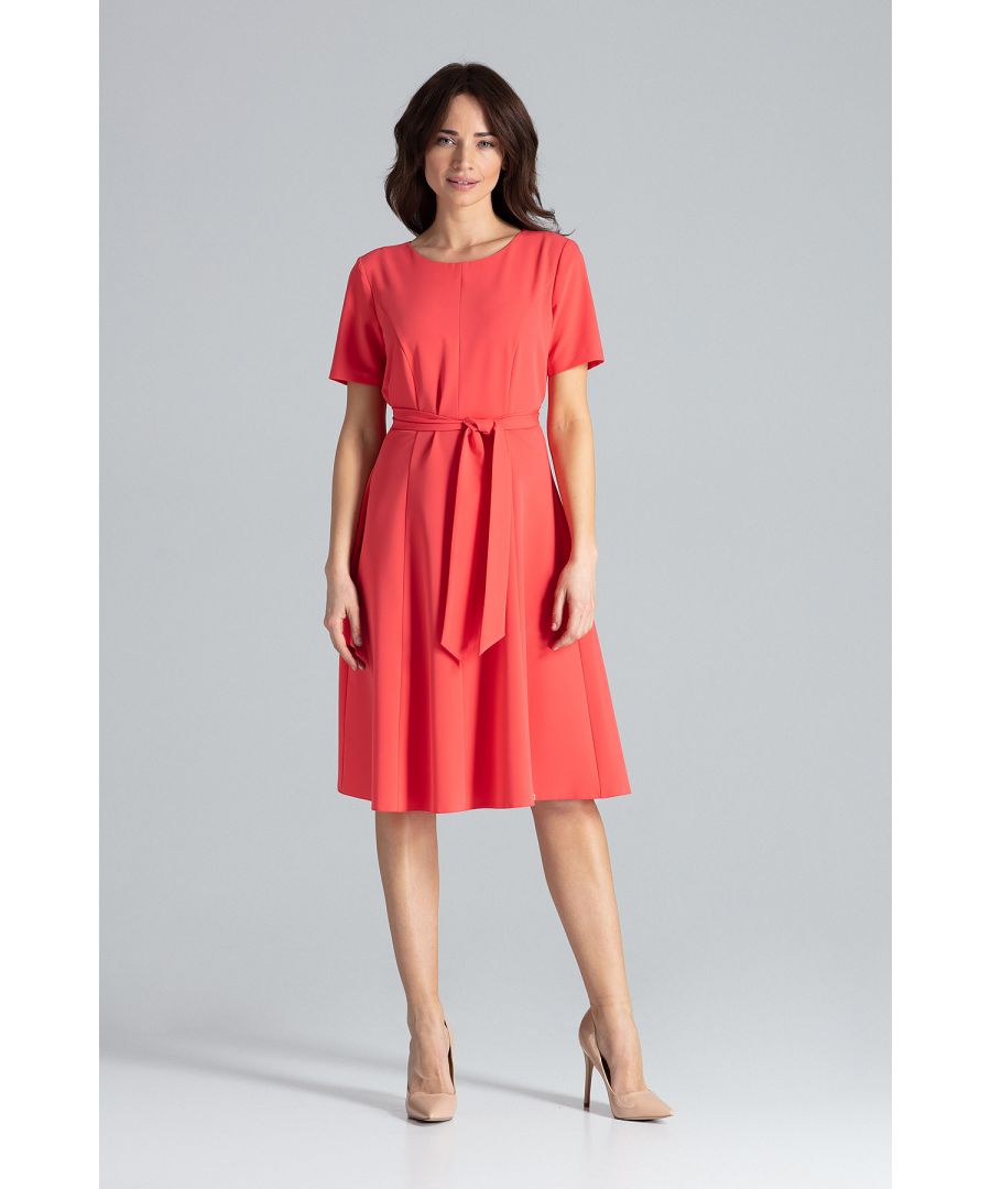 Image for Classic Midi Dress With Short Sleeves