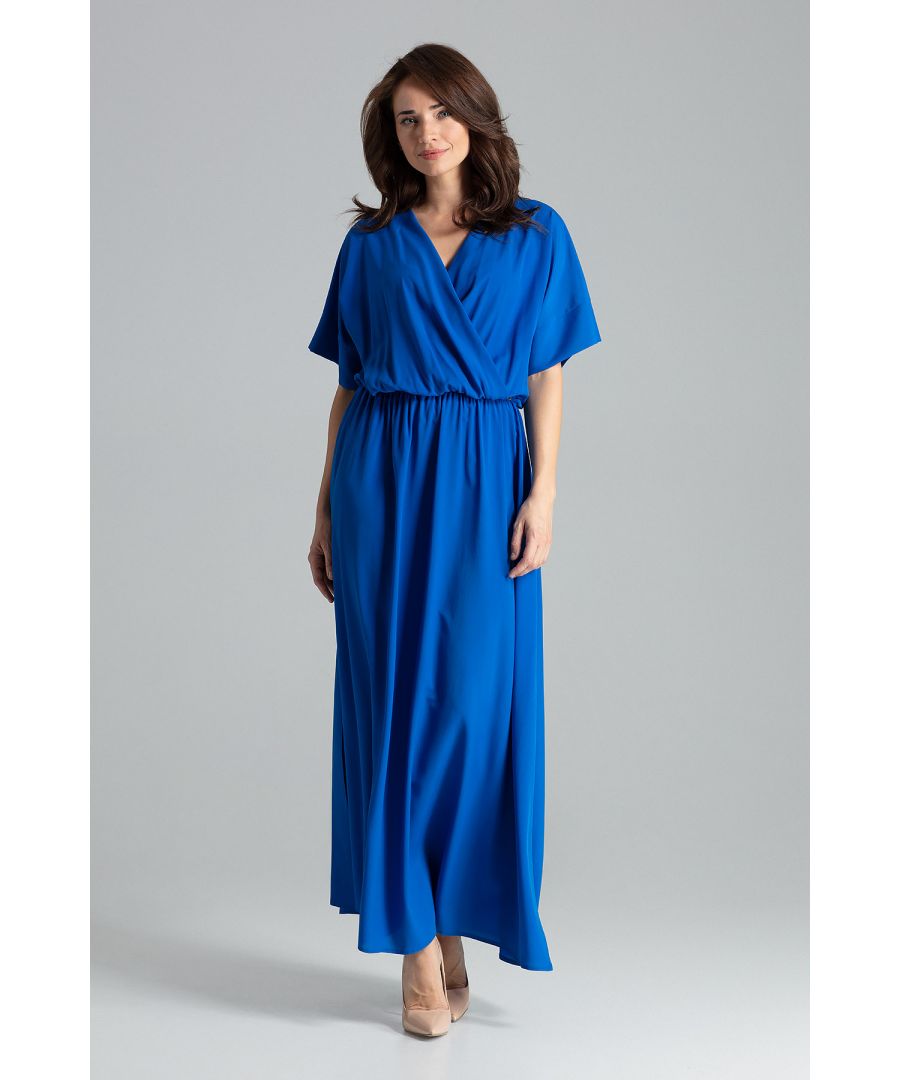 Image for Sapphire maxi dress with short sleeves