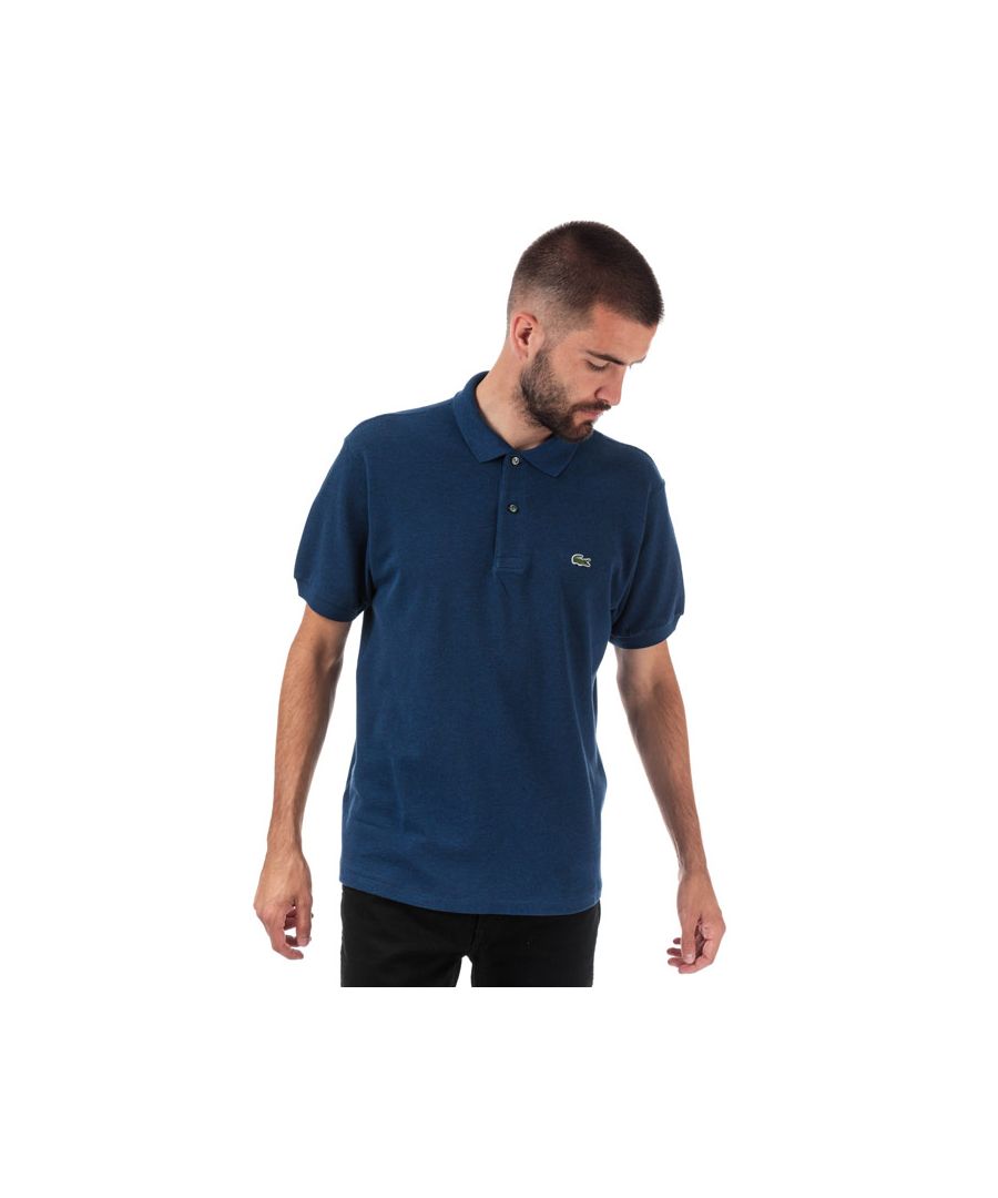 Lacoste Classic Fit Mens Navy Polo Shirt - Blue Cotton - Size X-Small