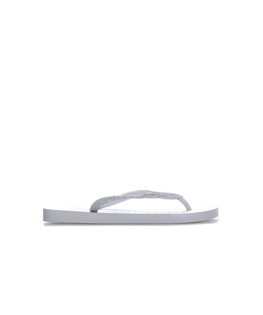 Image for Women's Ipanema Lolita Glitter Flip Flops in White