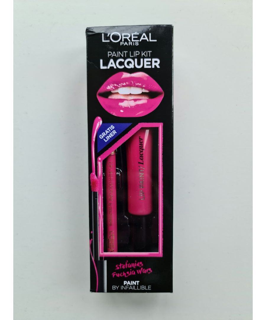 For that bold look this season. L'Oreal Paris have released their exclusive Lip Paint Kits in a variety of vivid colours. Included in this kit: 103 Fuchsia Wars Lip Paint & 285 Pink Fever Lip Liner.