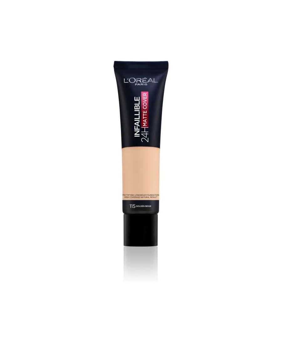 Image for New L'Oreal Infallible 24H Matte Cover Foundation 30ml - 115 Golden Beige