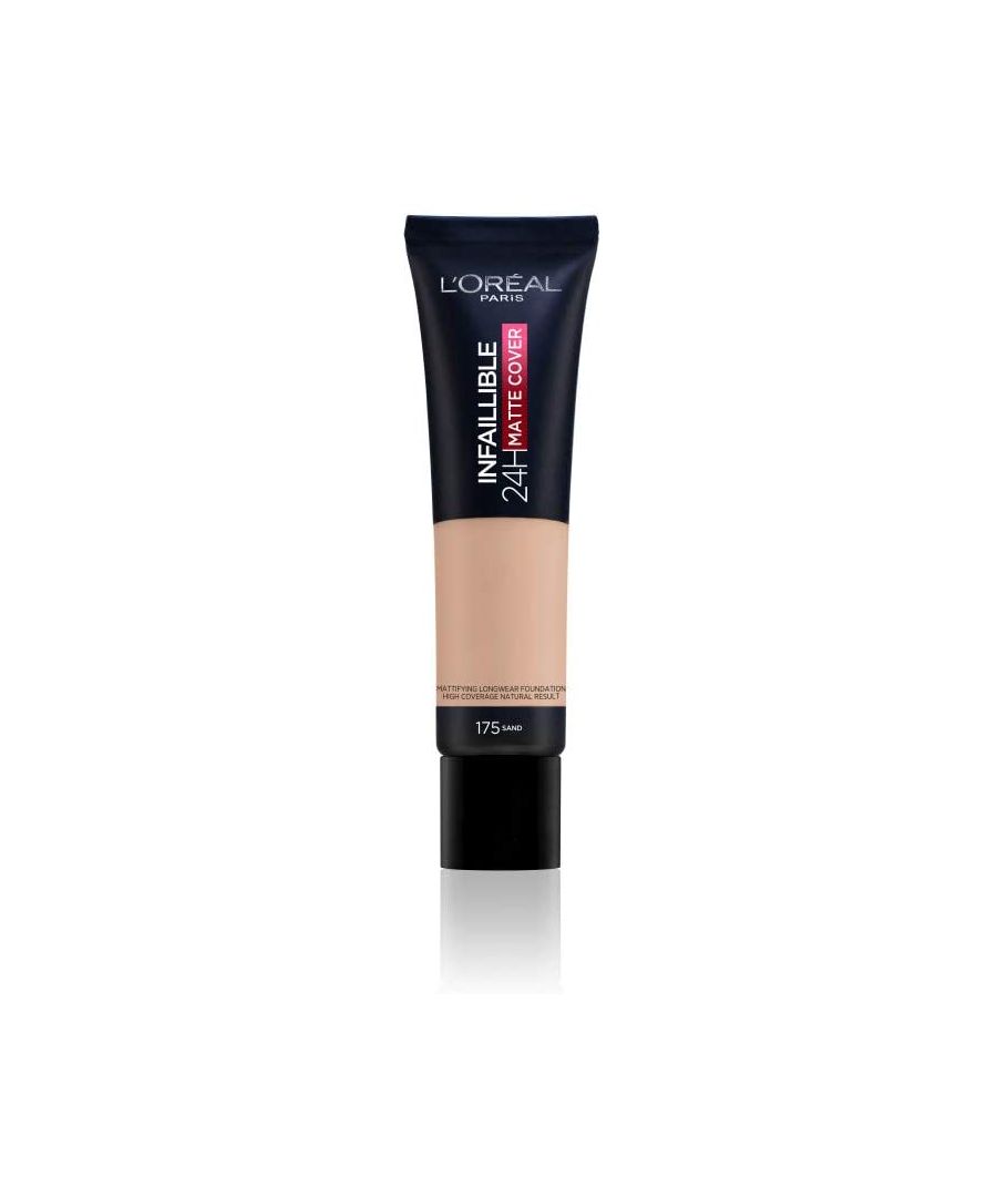 Image for New L'Oreal Infallible 24H Matte Cover Foundation 30ml - 175 Sand