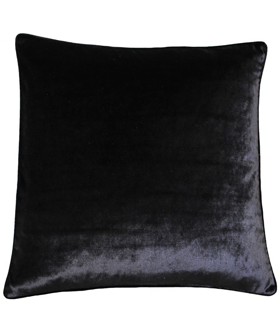 Image for Luxe Velvet 55X55 Poly Cushion Blac