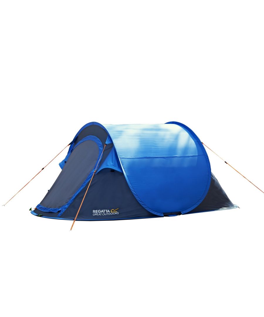 Ideal for festival and weekend camping. Designed with a 3000mm Hydrostatic Head, the Malawi 2 pop up tent is perfect for a fun packed weekend in any weather. Quick and easy to pitch it will leave you with plenty of time for adventures. 100% Polyester.