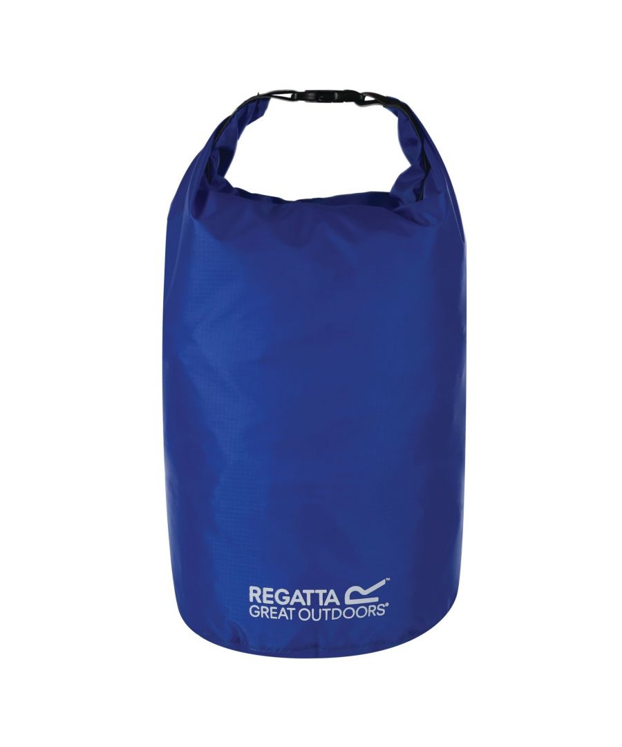 100% Polyester. Fabric Technology: Waterproof. Fastening: Clip. Roll Top Closure, Seam Sealed, Taped Seams. Capacity: 15L.