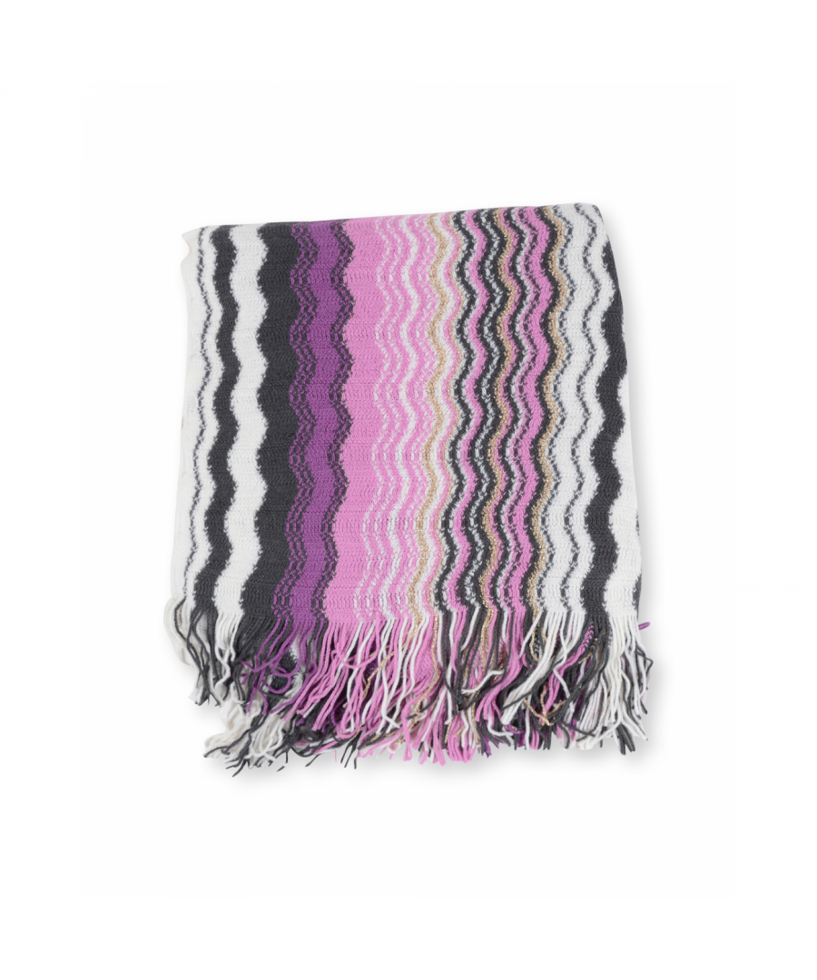 By: Missoni- Details: MA80WMD61010003- Color: Multicolor - Composition: 50%WO + 50%PC - Measures: 140x140 cm - Made: ITALY - Season: FW