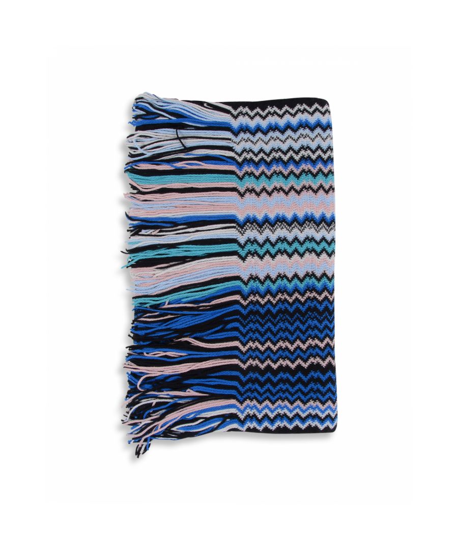 By: Missoni- Details: MAKEWMD55400003- Color: Multicolor - Composition: 50%WO + 50%PC - Measures: 70X140 cm - Made: ITALY - Season: FW