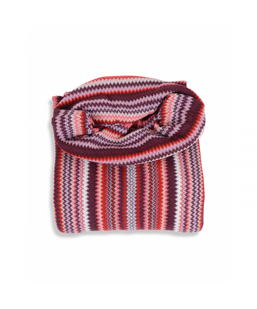 By: Missoni- Details: 2P2YWMD67450002- Color: Multicolor - Composition: 44%WO +44%PC + 8%VI + 4%PL - Measures: 65X120 cm - Made: ITALY - Season: FW