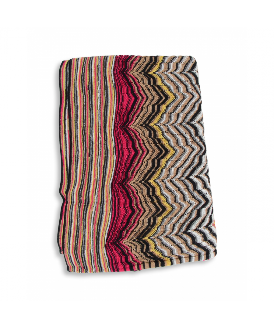By: Missoni- Details: PO1FPSD56190003- Color: Multicolor - Composition: 55% Cotton + 40% Wool + 5% Cashmere - Measures: 70X100 cm - Made: ITALY - Season: SS