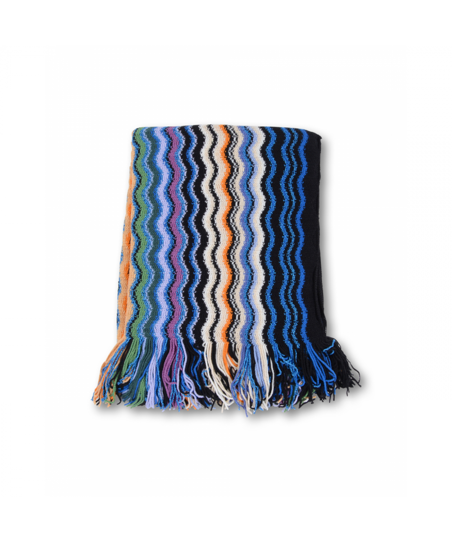 By: Missoni- Details: PO45WMD56260003- Color: Multicolor - Composition: 50%WO + 50%PC - Measures: 45x140 cm - Made: ITALY - Season: FW