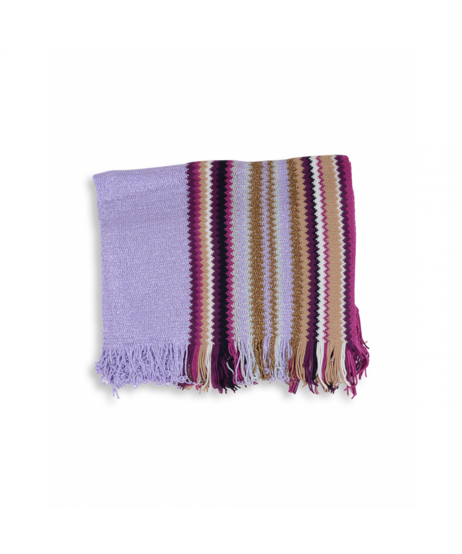 By: Missoni- Details: POB5VMD63280001- Color: Multicolor - Composition: 30%V1 + 30% Wool + 60% Polyester - Measures: 60X150 cm - Made: ITALY - Season: FW