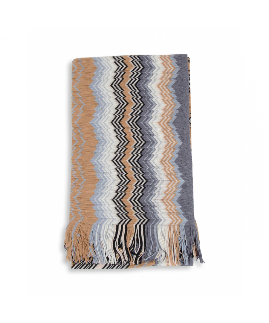 By: Missoni- Details: POB6WOD57950005- Color: Multicolor - Composition: 100% Wool - Measures: 60/70X160 cm - Made: ITALY - Season: SS