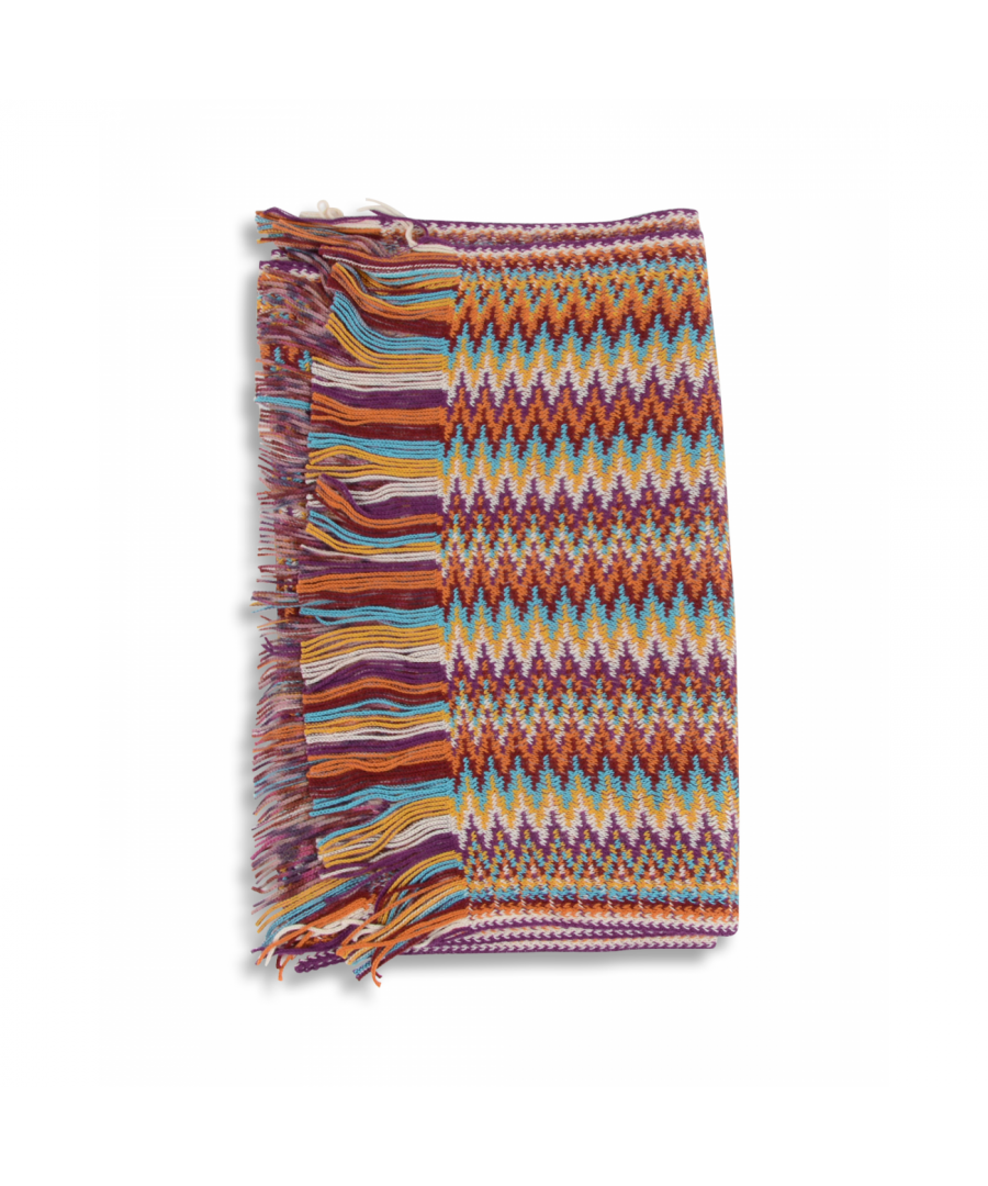 By: Missoni- Details: SC23WMD62990001- Color: Multicolor - Composition: 50%WO + 50%CO - Measures: 35X175 cm - Made: ITALY - Season: FW