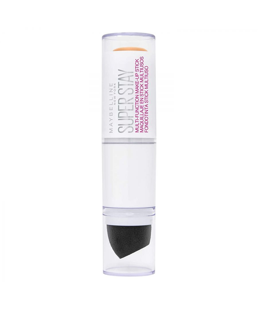 Super Stay Multi-Use Foundation Stick provides flawless, full coverage - and comes with a built-in precision blender sponge for easy and quick application. Super Stay Multi-Use Foundation Stick provides flawless, full coverage with a cream-to-matte longwear finish and a precision pointed blender sponge for easy and quick application at home or out on the town. The result? A no-mess application and flawless looking skin that lasts all day.