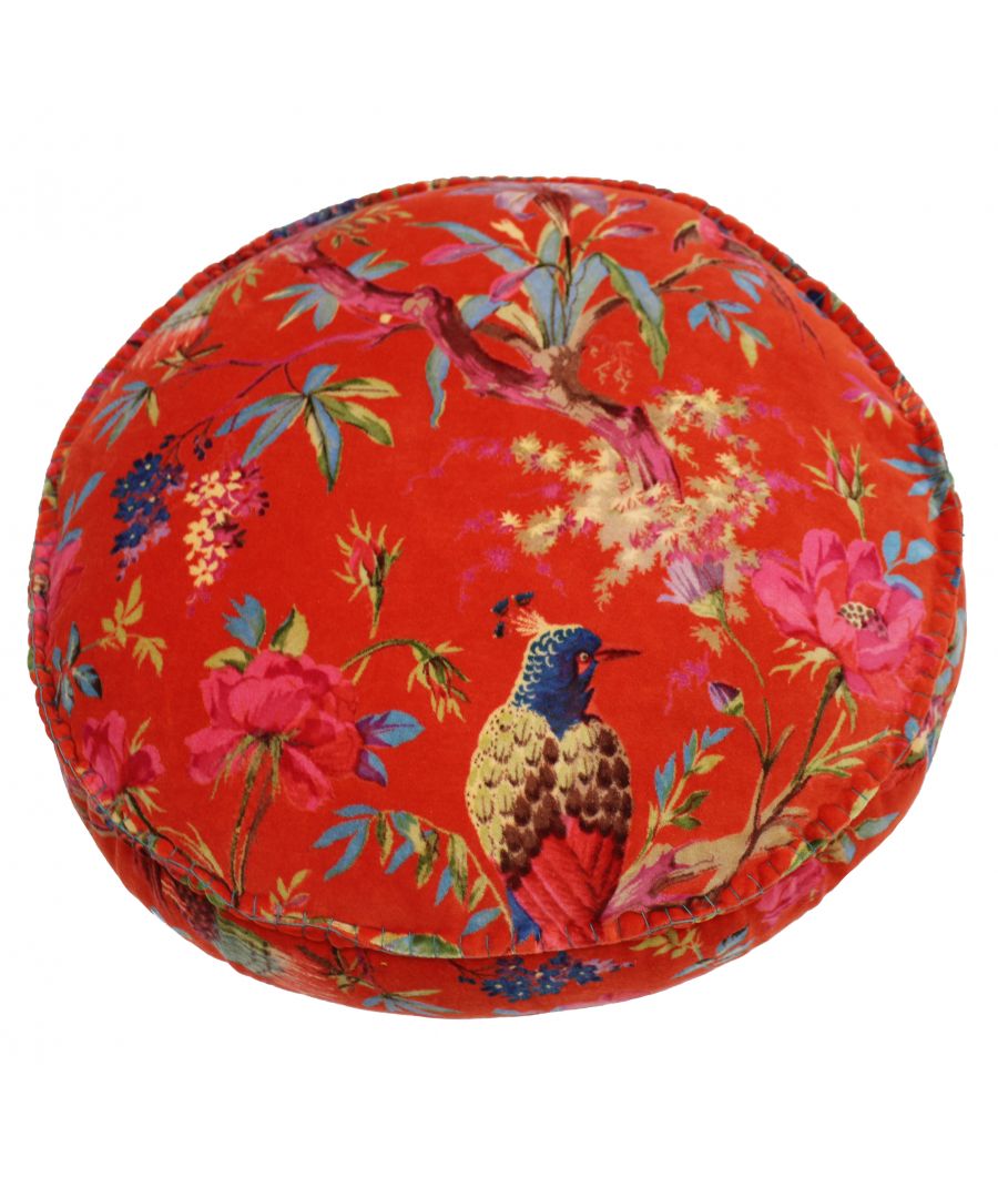 Riva Home Paradise 50X12 Rd PCushion Orange Cotton - Size One