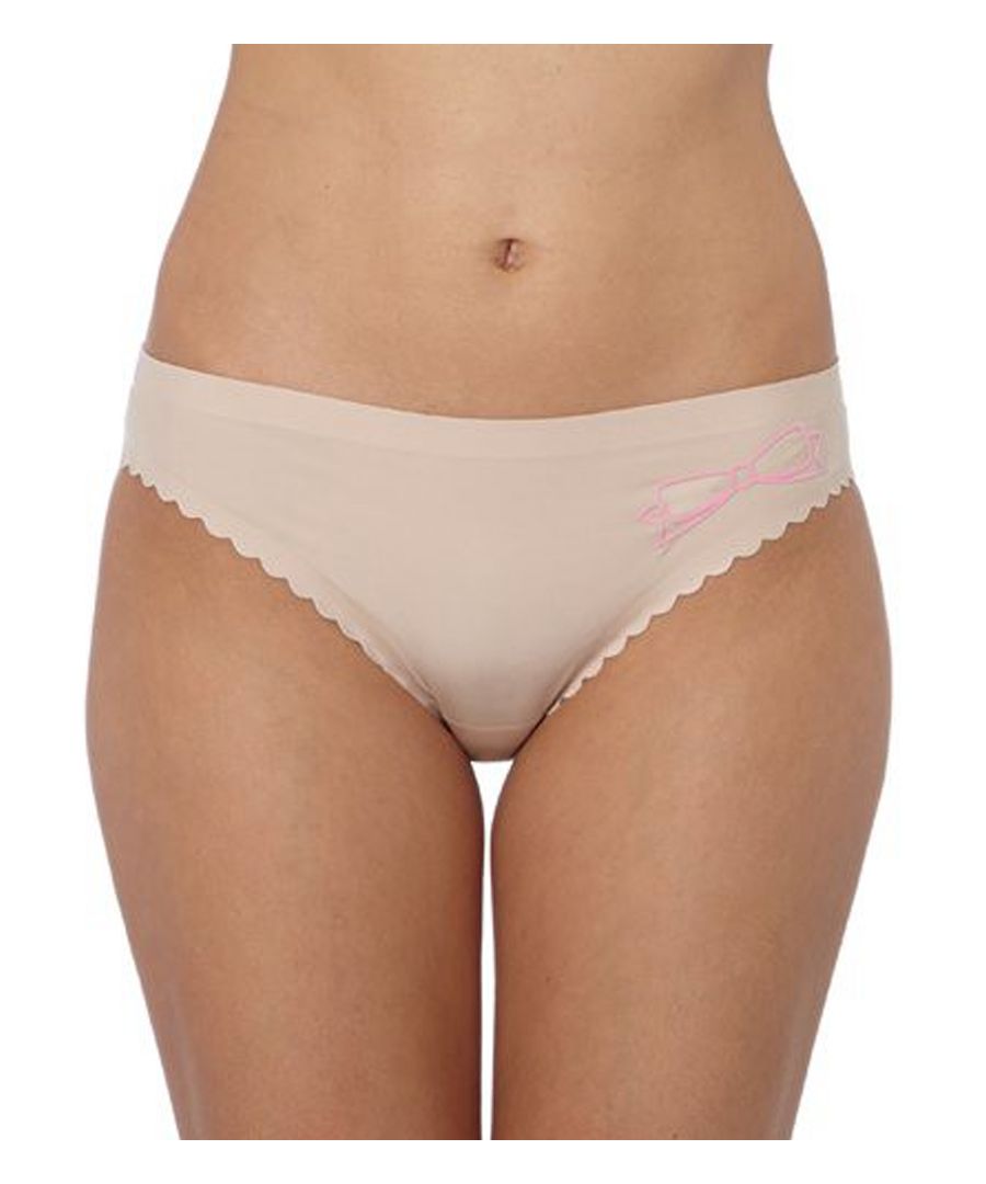 Passionata by Chantelle Love Bow Mid Rise Brief.  These briefs offer all day comfort, a good rear coverage and a super soft feel.  No VPL means you can wear these briefs with your favourite tight trousers and dresses as they will be totally invisible.  A staple brief every woman should own!