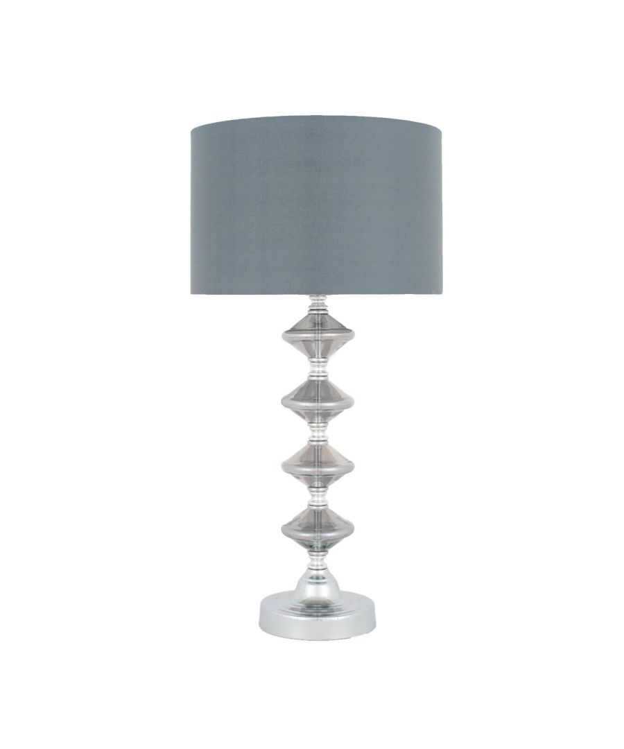 Pagazzi Jamilia Table Lamp Grey Metal - One Size