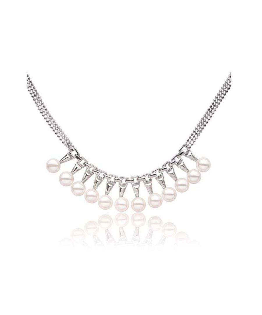 Image for Freshwater Pearl Necklace and White Gold plated Mounting
