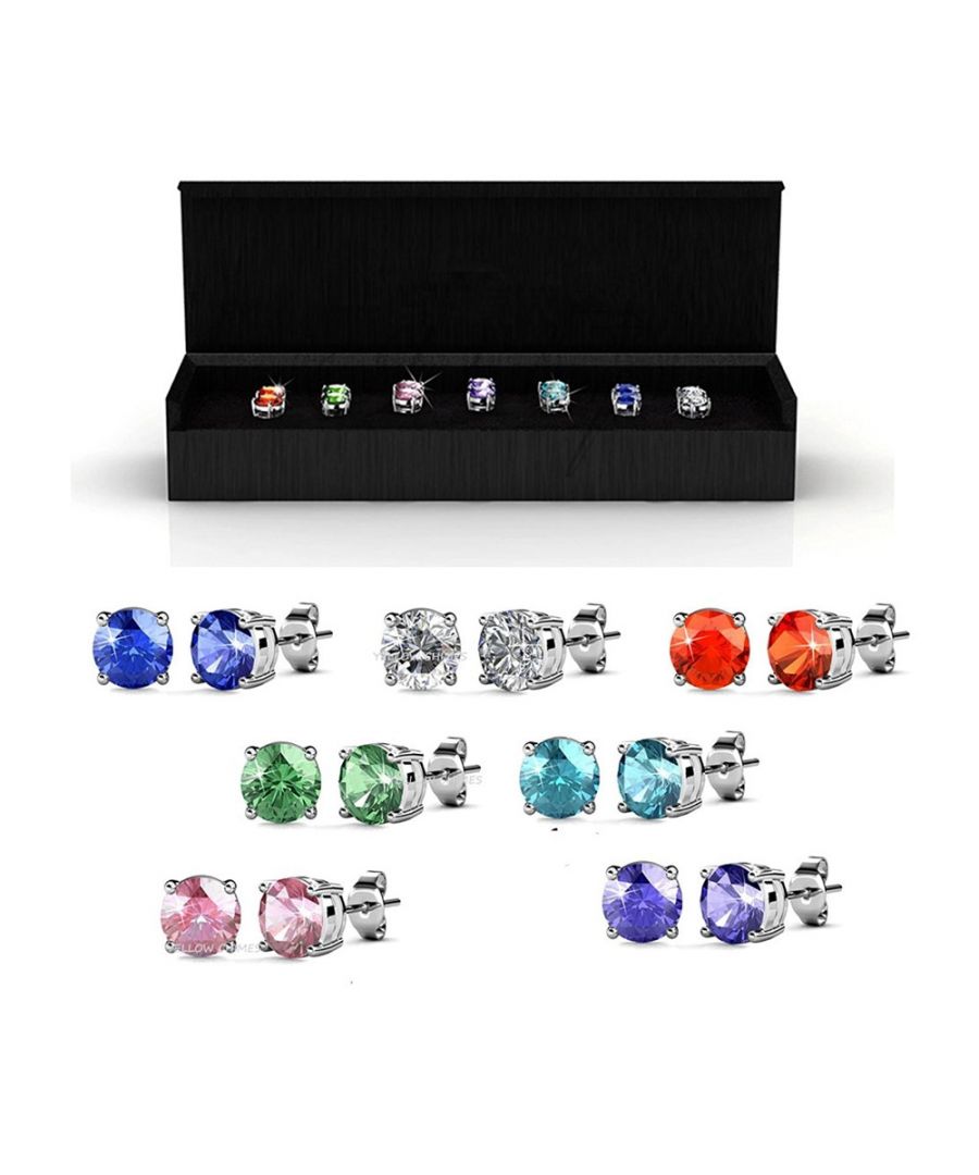 Image for Swarovski - Set 7 pairs of earrings Crystal Swarovski Elements