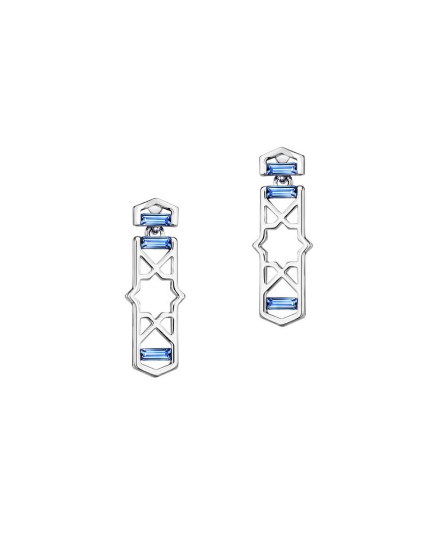 Image for Swarovski - Blue Swarovski Crystal Elements Design Earrings
