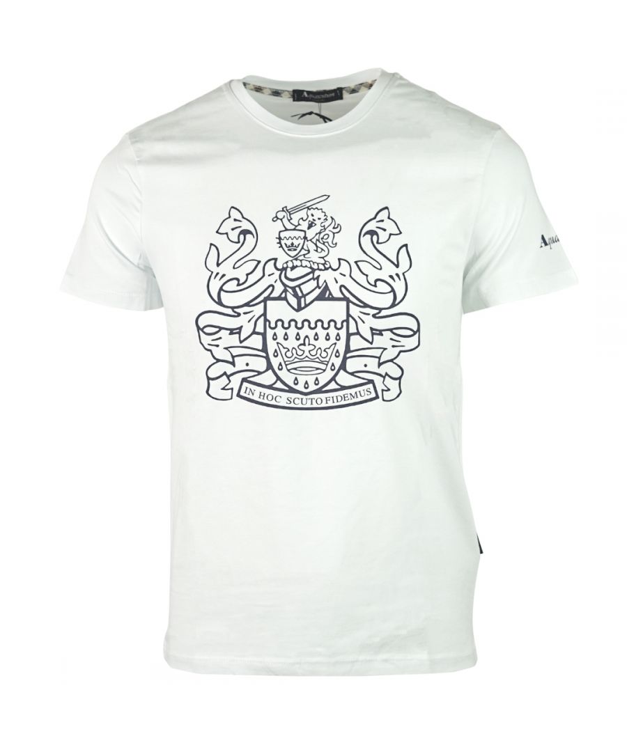 Image for Aquascutum Aldis Logo White T-Shirt
