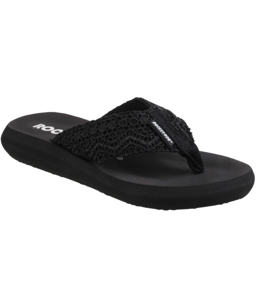 The original Rocket Dog casual flip-flop, perfect for an easy breezy day. A Low, lightweight platform makes this flip flop comfortable to wear all day long. Perfect for day to night style.